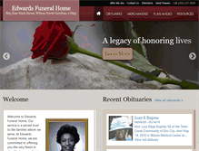 Tablet Screenshot of edwardsfuneralhomeservices.com